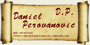 Daniel Perovanović vizit kartica